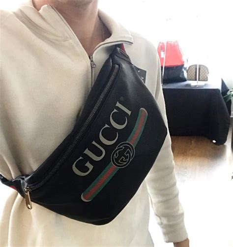 bootleg gucci fanny pack|Gucci leather bag authentication.